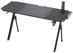 Milagro Herný stôl FALCON s LED RGB podsvietením 156x60 cm čierna MI1966