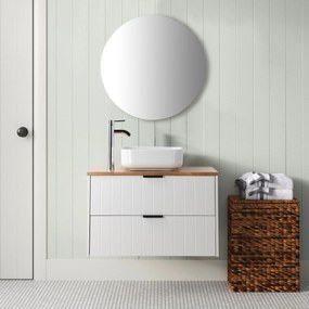 Umývadlo na dosku Houseland Lavio 80 cm biele