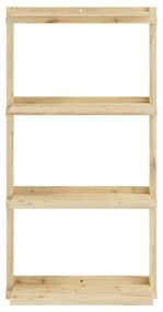 Nástenná knižnica z borovicového dreva v prírodnej farbe 66x127 cm Groove – Karup Design