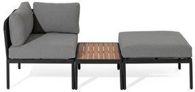 Modulárny relaxačný nábytok s textilným výpletom