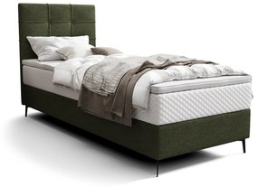 Jednolôžková posteľ 80 cm Infernus Comfort (tmavozelená) (s roštom, bez úl. priestoru). Vlastná spoľahlivá doprava až k Vám domov. 1082325