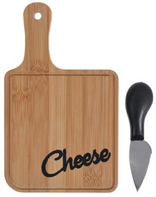 Sada na krájanie syrov Cheese, bambus, 20x12 cm