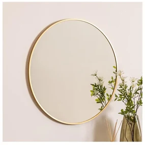 Atmosphera - Nástenné zrkadlo ALICE pr. 70 cm zlatá P6717