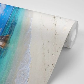 Samolepiaca fototapeta ikonická pláž Anse Source
