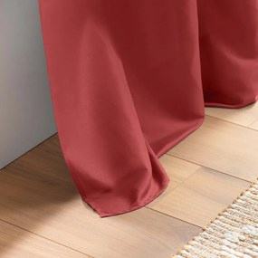 Červený záves z mikrovlákna 140x260 cm Absolu – douceur d'intérieur