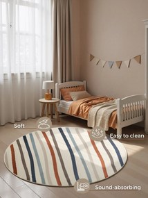 Hanse Home, Detský koberec Adventures 106410 Cream Multicolor kruh, 160x160 (priemer) kruh, viacfarebná, detská izba