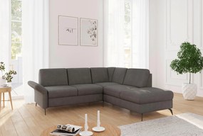 XXXLutz ROHOVÁ SEDAČKA, textil, grafitová Sit & More - Sedačky - 00014401617H