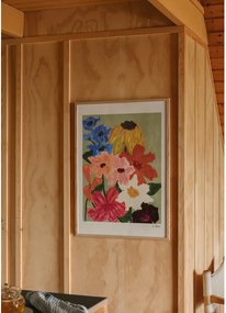 Plagát 50x70 cm Flowers on Sage Green – Carla Llanos – The Poster Club