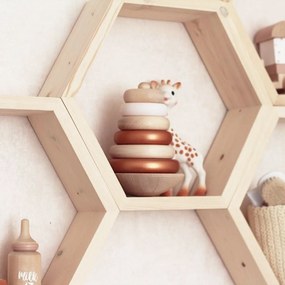 Súprava 5 ks nástenných poličiek RAF 36x31 cm svetlý orech