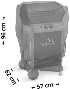Cattara Kryt plynového grilu čierna, 57 cm