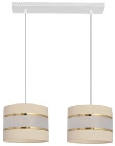 Luster na lanku HELEN 2xE27/15W/230V krémová