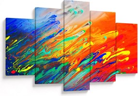 Obraz - Farebná abstrakcia (150x105 cm)