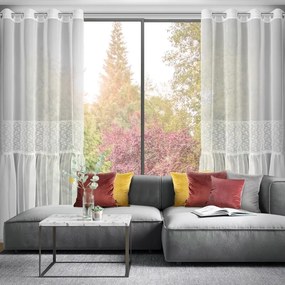 ZÁCLONA LAURI 140 X 250 CM BIELA
