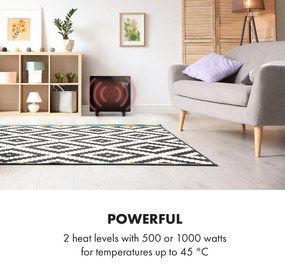 Klarstein Bornholm Single Smart, konvektor, 1000 W, ovládanie cez aplikáciu, čierny