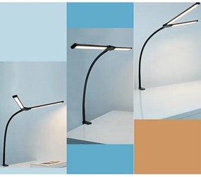 Stolná LED lampa BRILIA, svorka