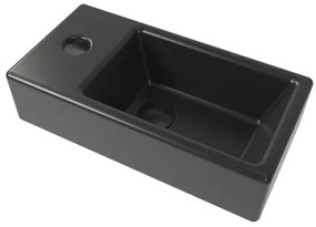 Umývadielko SAT Brevis 40,5x20,5 cm čierné SATBRE4020SLBKM, 1 ks