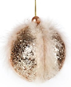 Vianočná ozdoba s pierkom (4 ks)