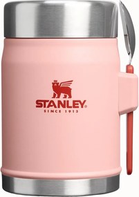 Broskyňová termoska na jedlo z nehrdzavejúcej ocele 400 ml Legendary Food Jar + Spork Peach Rose – Stanley