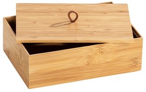 Bambusové kúpeľňové organizéry v prírodnej farbe v súprave 3 ks Terra – Wenko