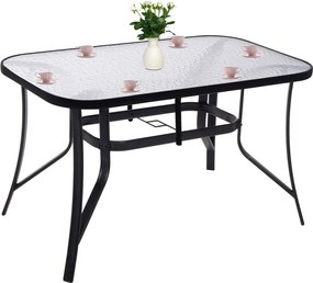 Záhradný stôl SPRINGOS GF1014​​​​​​​ - čierny