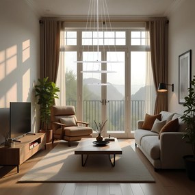 Toolight Toolight, LED stropné svietidlo 46cm, 100W, G042-3CP, zlatá lesklá, OSW-06309