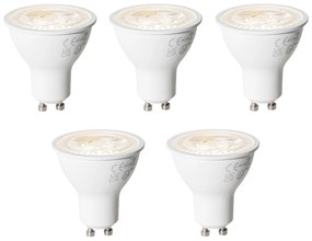 Sada 5 ks GU10 dimbare LED lamp 6W 500 lm 3000K