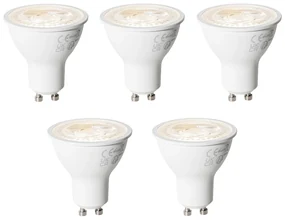 Sada 5 ks GU10 dimbare LED lamp 6W 500 lm 3000K