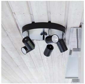 ByRydens 4200730-5002 - Bodové svietidlo CORRECT 5xGU10/7W/230V čierna