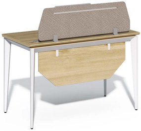 Kancelársky stôl s kontajnerom Houseland Profit Home 02 dub/biela