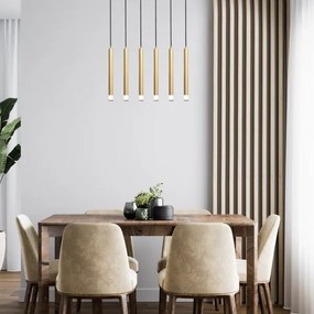 Rabalux 72363 - Luster na lanku RAMIRA 6xG9/5W/230V zlatá