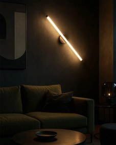 Toolight Toolight, LED nástenné svietidlo 60cm, 12W, 3000K, LHJ069-W, čierna matná, OSW-60037