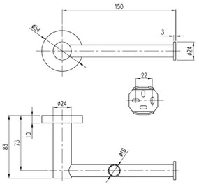 Villeroy & Boch TVA15101400061 - Držiak toaletného papiera ELEMENTS lesklý chróm