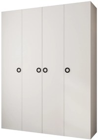 Šatníková skriňa 190 cm Carmela 40-1 (biela + čierna). Akcia -20%. Vlastná spoľahlivá doprava až k Vám domov. 1126537