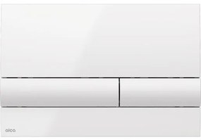 Ovládacie tlačidlo Alca plast biela M1710, 1 ks