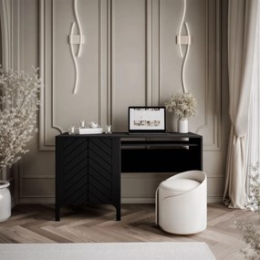 PISACÍ STÔL SALOME ČIERNY 135 cm