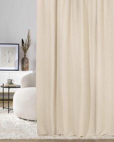 Záves na riasiacu pásku ecru velvet 140 x 280 cm 1 ks.