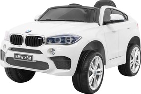 Ramiz Detské elektrické autíčko BMW X6M, biele SUV + diaľkové ovládanie