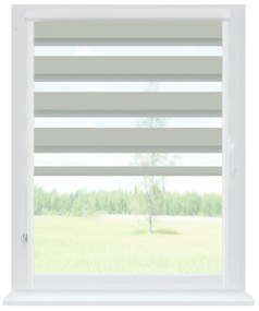 Dekodum Roleta deň a noc v bielej kazete soft, farba látky Šedá Šířka (cm): 81, Dĺžka (cm): 150, Strana mechanizmu: Práva