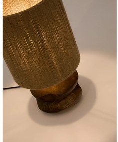Stolová lampa v tmavoprírodnej farbe z masívu akácie (výška 43 cm) Kor – Kave Home