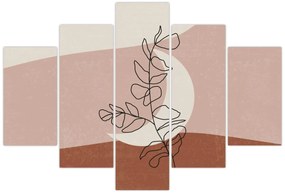 Obraz - Boho listy N⁰2 (150x105 cm)