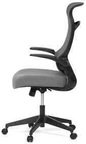 Autronic BONTEC Kancelárska stolička, hojdací mechanizmus, šedá sieťovina, KA-A182 BK Farba: Šedá