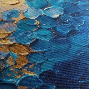 Obraz - Modrozlatá maľba (90x60 cm)