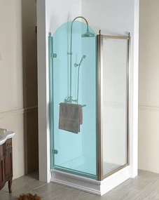 Gelco Gelco, ANTIQUE boèná stena 1000mm, číre sklo, bronz, svetlý odtieň, GQ5610CL