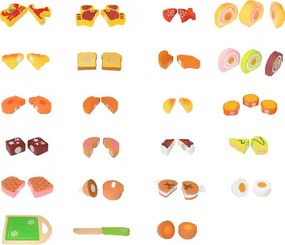 Drevené krájacie potraviny 23 kusov ECOTOYS