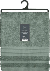 Šalviový zelený froté bavlnený uterák 50x90 cm Tendresse – douceur d'intérieur