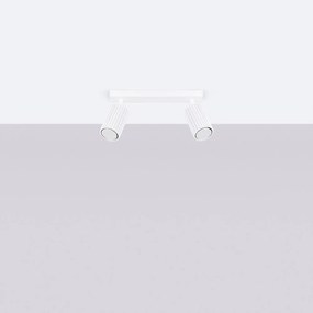 Biele bodové svietidlo 6,5x30 cm Gleam – Sollux