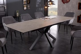 Jedálenský stôl Eternity 180-225cm - vzhľad betónu