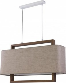Luster na lanku ARTEMIDA 2xE27/60W/230V béžová/hnedá