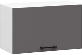 Závěsná kuchyňská skříňka OLIVIE 60x29 cm matná bílá/matná grafitově šedá