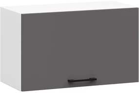 Závěsná kuchyňská skříňka OLIVIE 60x29 cm matná bílá/matná grafitově šedá